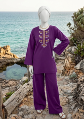 Sea Embroidery Co-ord set