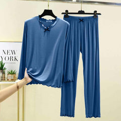 Tie Piko-Style 2-Pcs Lounge And Night Wear Suit. WLW-16