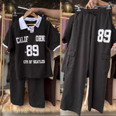 Cali-89 Collar Cargo Style Western 2-Pcs Summer Tracksuit For Her. WSTS-05