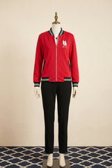 BTS Flower Baseball Winter Zipper Jacket For Her.