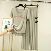 Piko-Style Big-Printed 2-Pcs Lounge And Night Wear Suit. WLW-06