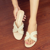 Pearl Embellished Flat