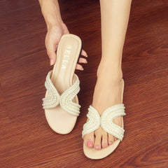 Pearl Embellished Flat