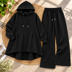 High-Low Pull-Over Pocket Hooded Style 2-Pcs Winter Suit. WWTS-53 V3