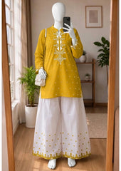 Premium Cotton Embroidery 2-pcs Suit. D1