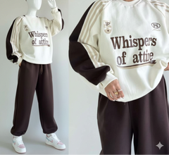 WOA Baggy Printed Style Premium Quality Winter 2-Pcs Tracksuit For Her. WWTS-57