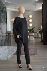 Black Luxe Everyday Elegance Co Ord Set