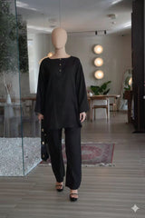 Black Luxe Everyday Elegance Co Ord Set