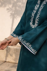 Azure Blossom Trendy 2 Pcs Stitched Suit - Eid Collection