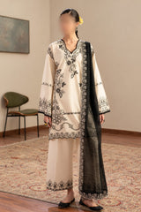 Ethnic Rozana Summer Drop 3 Embroidered Suit