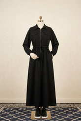 Drop Shoulder Short Jacket Maxi Style 2-Pcs Winter Co-Ord Set. WWTS-15