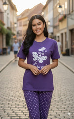ButterFly Printed Nightsuit