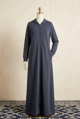 Premium Quality Long Zipper Hoodie Top Style Abaya. CWTS-24