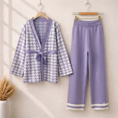 Belt Style Premium Quality Winter 2-Pcs Co-Ord Set. CWTS-34