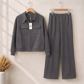 6 Pocket Style Premium Quality Winter 2-Pcs Tracksuit. CWTS-37