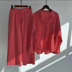 Alenza Western Shirt Style 2-Pcs Stiched Co-Ord Set.