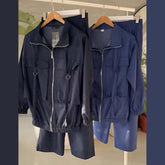 Arivon 4-Pocket Cargo Style Denim 2-Pcs Winter Co-Ord Set. WWTS-41