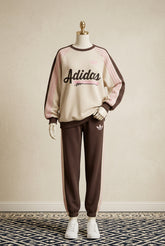 ADI Baggy Sweat Style Printed Premium Quality Winter 2-Pcs Tracksuit For Her. WWTS-30