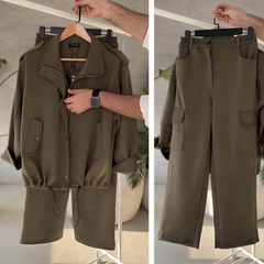 Bolenzo 6-Pocket Cargo Style 2-Pcs Winter Co-Ord Set. WWTS-59