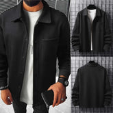 Italian Collar Button Style Winter Coat.