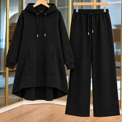 High-Low Pull-Over Pocket Hooded Style 2-Pcs Winter Suit. WWTS-53 V2