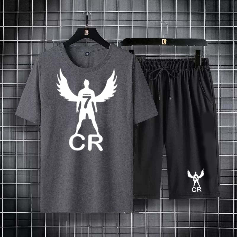 CR7 Wings Casual Printed 2-Pcs Summer Suit