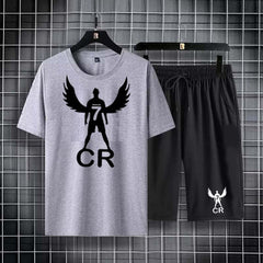 CR7 Wings Casual Printed 2-Pcs Summer Suit