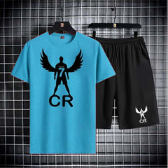 CR7 Wings Casual Printed 2-Pcs Summer Suit