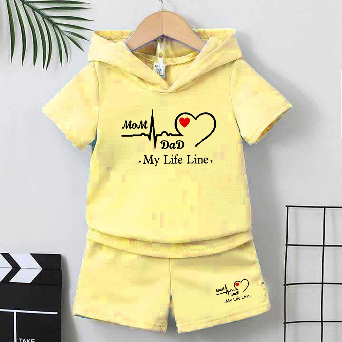 MD Life-Line Kids Hooded Style 2-Pcs Summer Suit. (HOTS+SH)