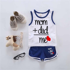 M+D=Me Kids Sando Style 2-Pcs Summer Suit. (SD+SH)