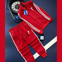 Stripe Jacket Style 2-Pcs Premium Quality Winter Tracksuit D-17.