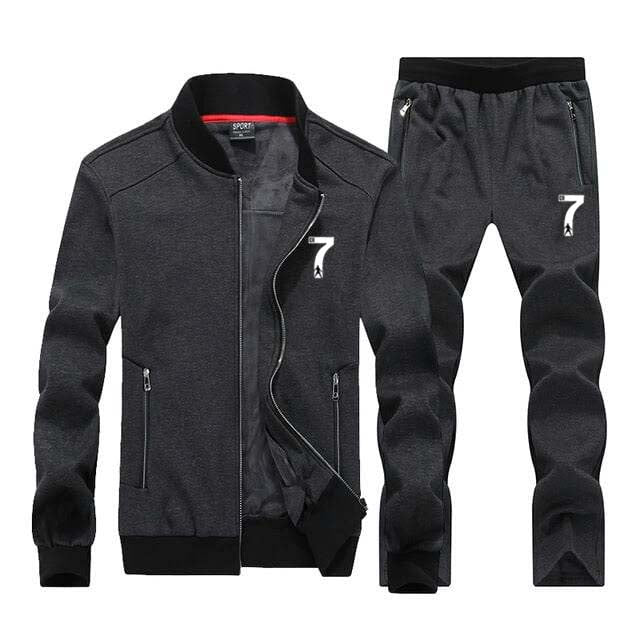 5-Zip CR7 Zipper Style 2-Pcs Winter Track-suit.