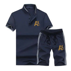 AK47 Premium Quality Tipping Collar Style 2-Pcs Summer Suit.