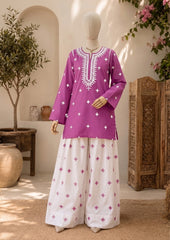 Premium Cotton Embroidery 2-pcs Suit. D3