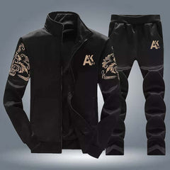 AK-47 Arm Printed Zipper Style 2-Pcs Winter Track-suit.