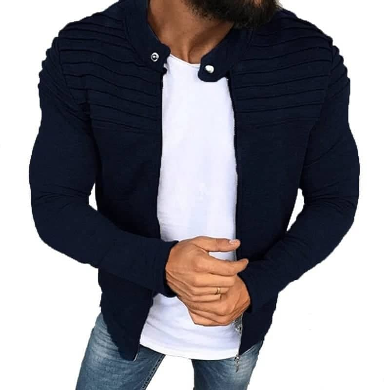 Pintex Style Casual Winter Zipper Jacket.