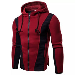 Thumb Style Winter Zipper Hoodie.