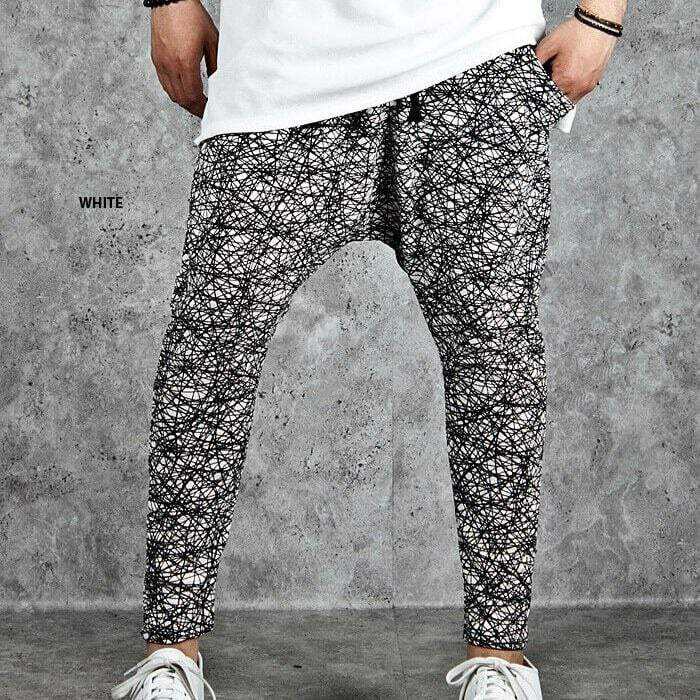 Cross Lining Printed Trouser.