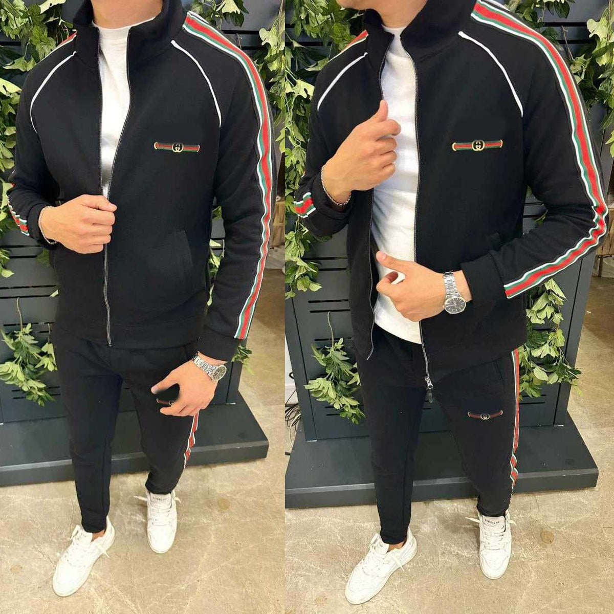 Gujji Jacket Style 2-Pcs Premium Quality Winter Tracksuit. D-23