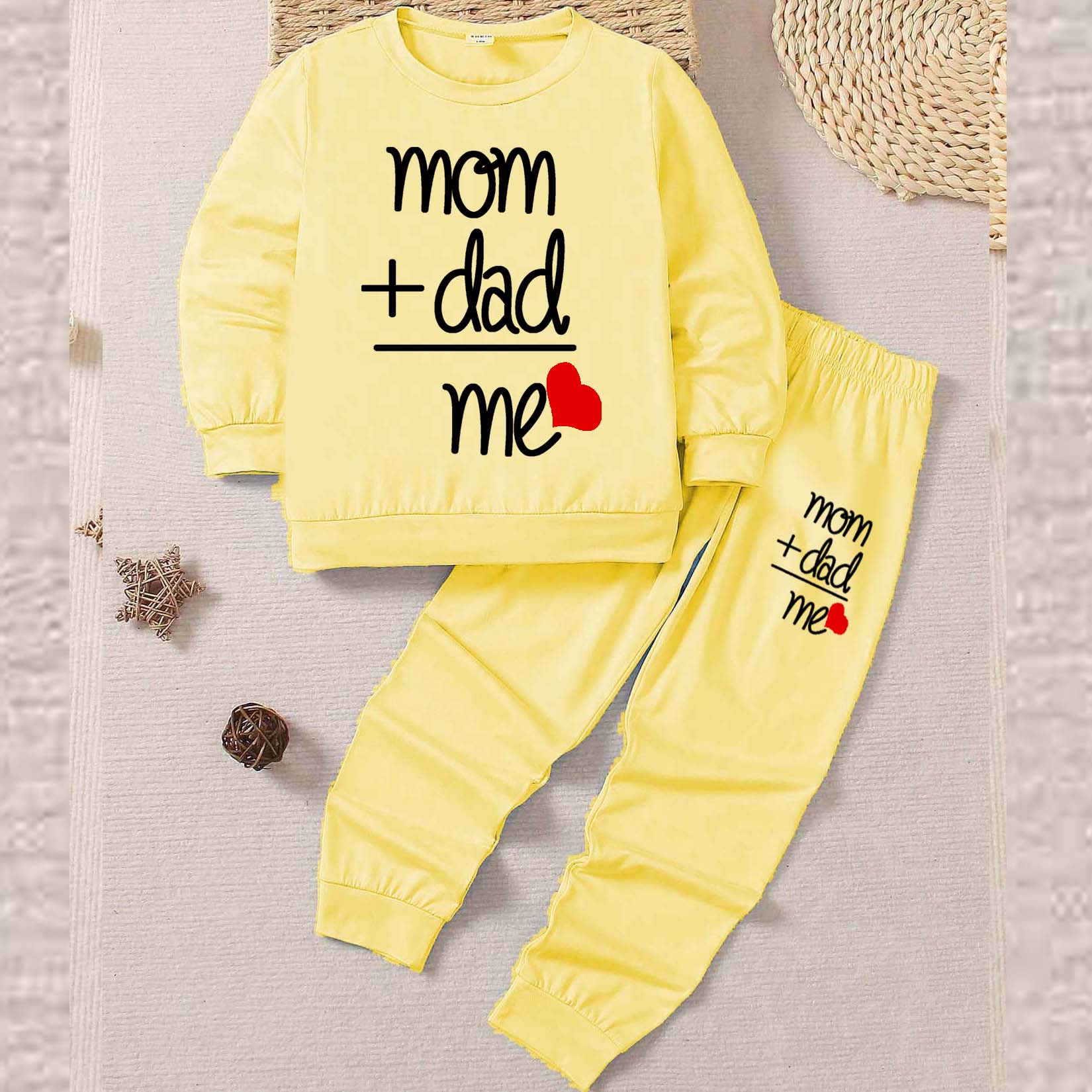 M+D=Me Kids Sweat Style 2-Pcs Summer Suit. (FTS+TR)