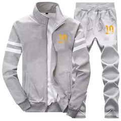 Messi-10 Sleeves Stripe Jacket Style 2-Pcs Winter Track-suit.