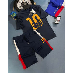 Messi-10 Panel Style Premium Quality 2-Pcs Summer Suit.