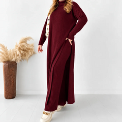 Roll Neck Style knit CoOrd Set