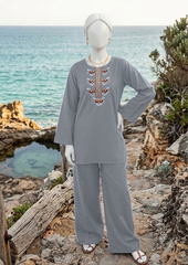 Sea Embroidery Co-ord set