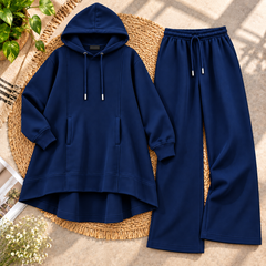 High-Low Pull-Over Pocket Hooded Style 2-Pcs Winter Suit. WWTS-53 V3