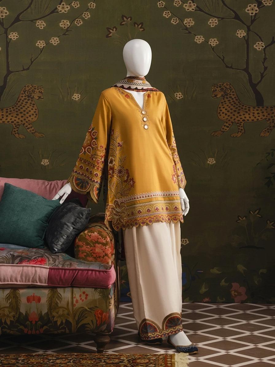 Sundas Embroided 3 PCs