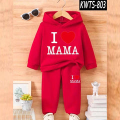 I love MAMA Kids Hoodie Style 2-Pcs Winter Track-Suit. KWTS-803