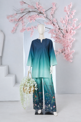 Marine Blossom Printed 2-Piece