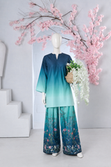 Marine Blossom Printed 2-Piece