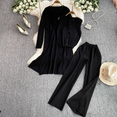 Long Gown Style 3-Pcs Winter Co-Ord Suit. WWTS-26